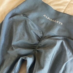 Alphalete Slate Blue Scrunch Leggings